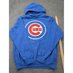 Chicago Cubs Hoodie Mens XL Blue MLB Baseball Stitches Pullover Fleece